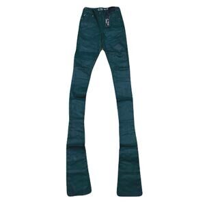 Si Tu Veux Hunter Green Wax Gordon Jeans Superstack Size 30